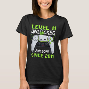 Camiseta Jugador menor de 11 años Cumpleaños Nivel 11 Desbl