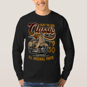 Camiseta Jugador motociclista clásico Moped Birthday 1950