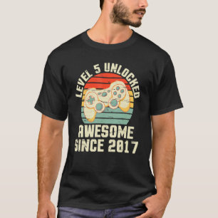 Camiseta Jugador Nivel de Cumpleaños 5 años de edad Desbloq