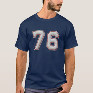 Camiseta Jugador número 76 - puntadas frescas del béisbol