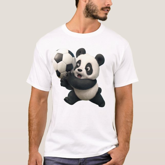 Camiseta Jugador Panda - Funny Soccer Save (Anverso)
