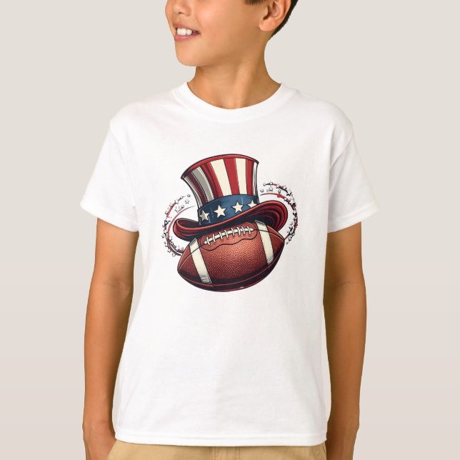 Camiseta Jugador patriótico del fútbol 4 de julio Hombres n (Anverso)