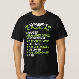 Camiseta Jugador perfecto de videojuegos en el día de St Pa
