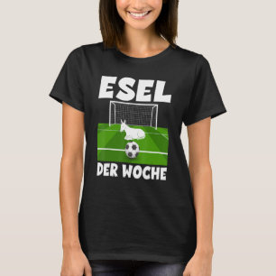 Camiseta Jugador portero de burro de la semana y fútbol