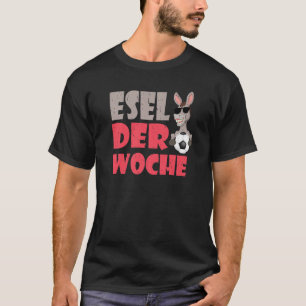 Camiseta Jugador portero de burro de la semana y fútbol