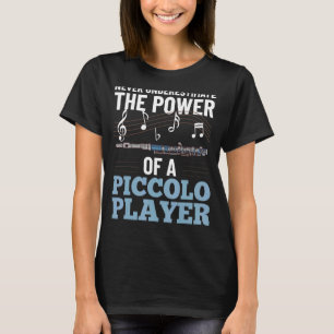 Camiseta Jugador principiante de flauta de música Piccolo I