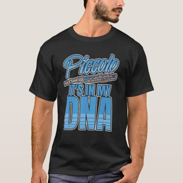 Camiseta Jugador principiante de flauta de música Piccolo I (Anverso)