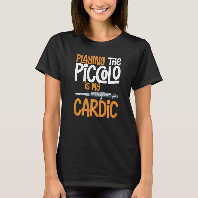 Camiseta Jugador principiante de flauta de música Piccolo I (Anverso)