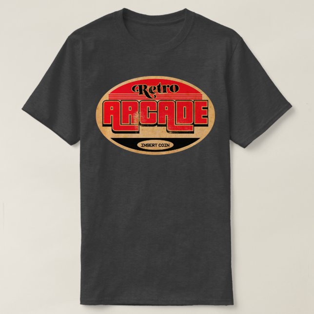 Camiseta Jugador Retro de Arcade (Diseño del anverso)