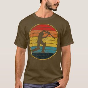Camiseta Jugador retro de críquet vintage