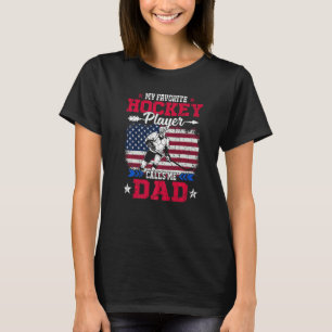 Camiseta Jugador Retro de Hockey de Bandera de Usa me Llama