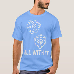 Camiseta Jugador Retro Dice Rolling With It Fiesta Noche Ca