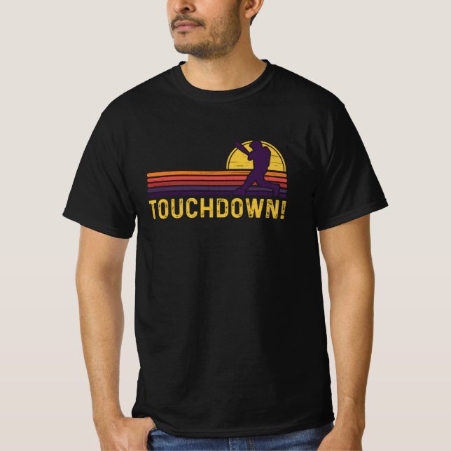 Camiseta Jugador Retro Sunset de Béisbol Toudown (Anverso)