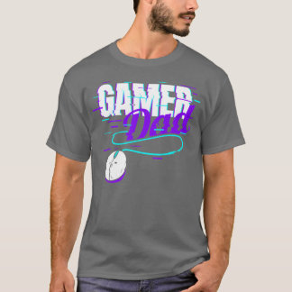 Camiseta Jugador Retro Vaporwave Gamer Papá Jugador familia