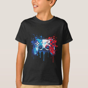 Camiseta Jugador - Rojo Azul Blanco 4 De Julio Videojuego 2