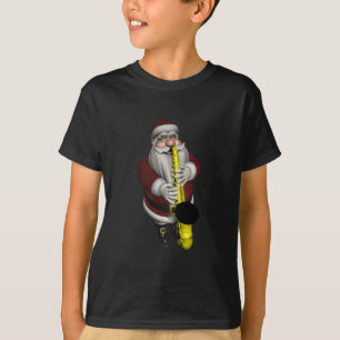 Camiseta Jugador saxofón de Santa Claus