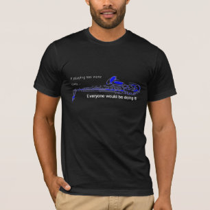 Camiseta Jugador saxofón Tee T-shirt Blackk