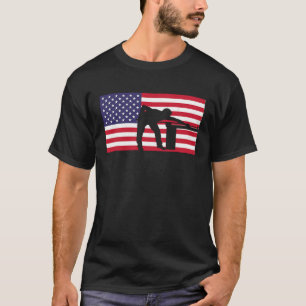 Camiseta Jugador Snooker Bandera Americana Billiards