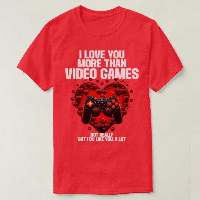 Camiseta Jugador Te Amo Más Que Videojuegos2 (Diseño del anverso)