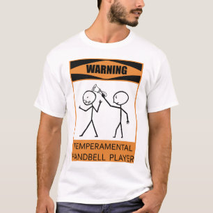 Camiseta Jugador temperamental amonestador del Handbell