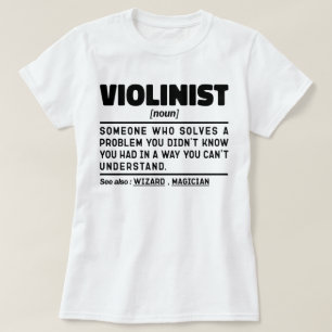 Camiseta Jugador violinista de violín de definición moderna