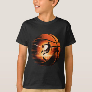Camiseta Jugadora de aro de arte de exposición múltiple Ske