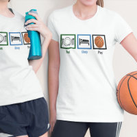 Jugadora de baloncesto de fútbol femenino Eat Slee