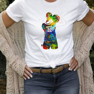 Camiseta Jugadora de Baloncesto Femenina