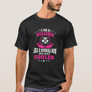 Camiseta Jugadora de billar divertida con música diseñadora