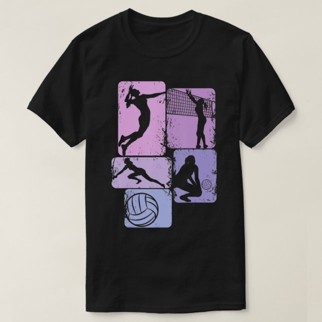 Camiseta Jugadora de Chicas Jóvenes Chicas de Voleibol (Diseño del anverso)