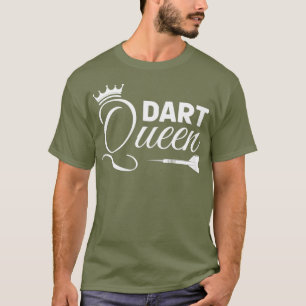 Camiseta Jugadora de Darts Reina Dartboard Chica de arte