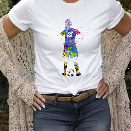 Camiseta Jugadora de fútbol 