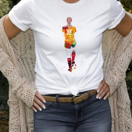 Camiseta Jugadora de fútbol