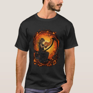 Camiseta Jugadora De Harp Femenina Para El Amo De La Música