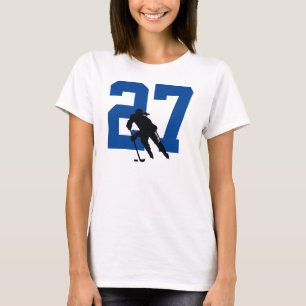 Camiseta Jugadora de hockey femenina personalizada número a
