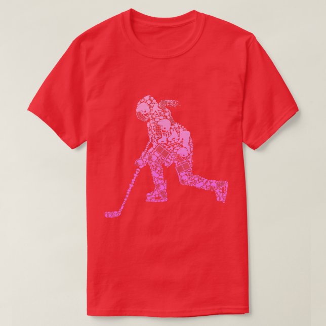 Camiseta Jugadora de hockey sobre hielo Jóvenes Chicas de h (Diseño del anverso)