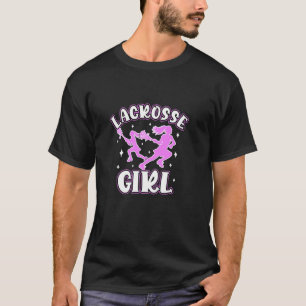 Camiseta Jugadora de Lacrosse Palo de Lacrosse para Niñas