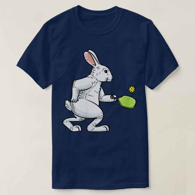 Camiseta Jugadora De Pickleball Conejo Bunny Bunnies Este (Diseño del anverso)