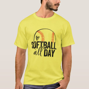 Camiseta Jugadora de Softball Chicas Adolescentes Mujeres H