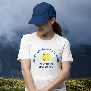 Camiseta Jugadora de Softbol de Escuela Secundaria Personal