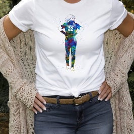 Camiseta Jugadora de sóftbol femenina