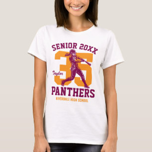 Camiseta Jugadora de Softbol Senior Personalizado Equipo De