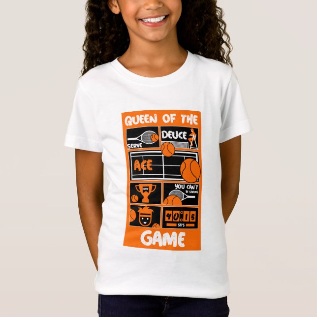 Camiseta Jugadora de tenis junior femenino (Anverso)