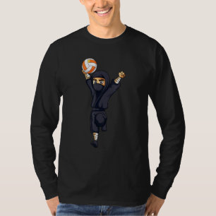 Camiseta Jugadora De Voleibol Cute Niñas Ninja Hombres Muje