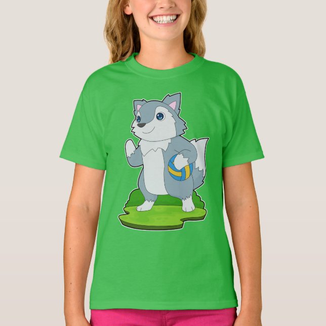 Camiseta Jugadora de voleibol de Wolf Voleibol (Anverso)