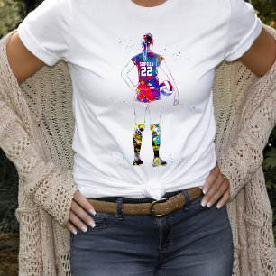 Camiseta Jugadora de voleibol femenino