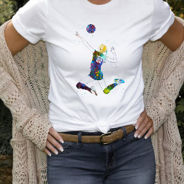 Camiseta Jugadora de voleibol femenino