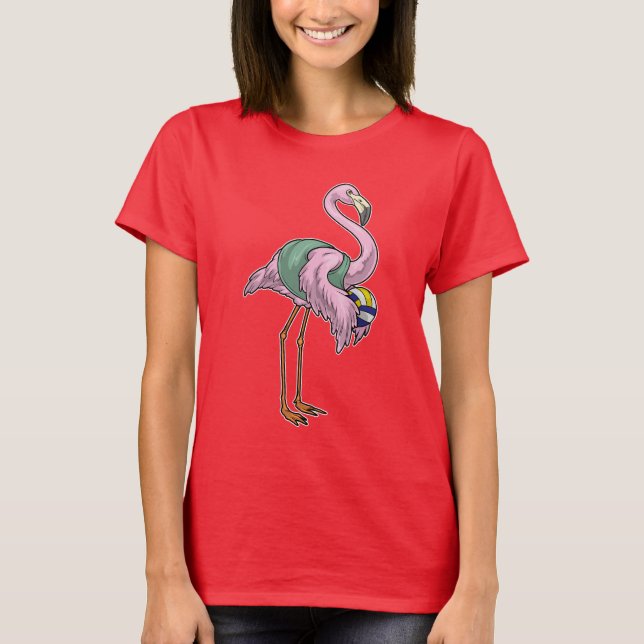 Camiseta Jugadora de Voleibol Flamingo Voleibol (Anverso)