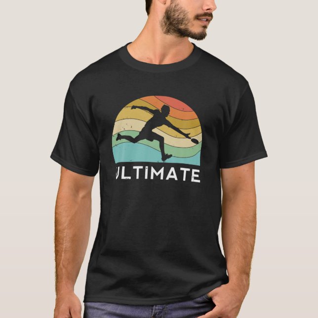 Camiseta Jugadora Retro De Frisbee Ultima Hombres Mujeres V (Anverso)