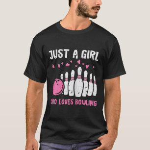Camiseta Jugadora Solo Chica Ama Bolos Chicas Lindas Niños 